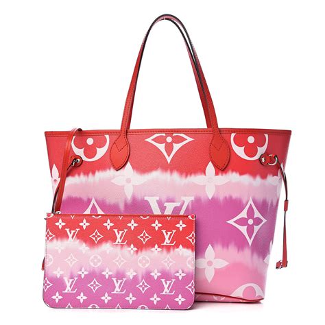 lv escale neverfull mm|Neverfull MM Monogram Mid Size Cherry Red Tote .